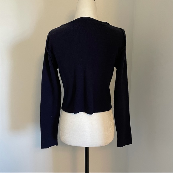 Moschino Cheap and Chic wool military hook and eye sweater - Picture 4 of 5